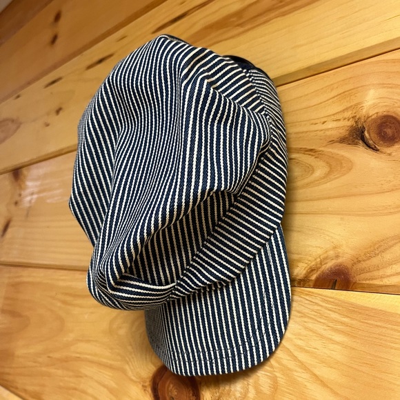 Vintage Railroad Stripe / Conductor SnapBack Hat - Picture 1 of 5